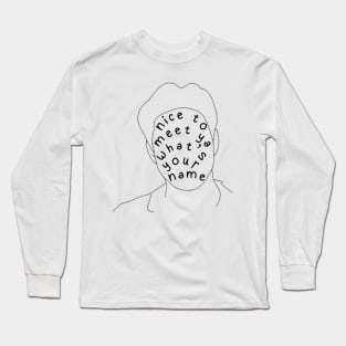 NTMY » black outline Long Sleeve T-Shirt